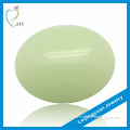 Hot Sale Oval Cabochon Synthetic Light Green Jade Rough Stone